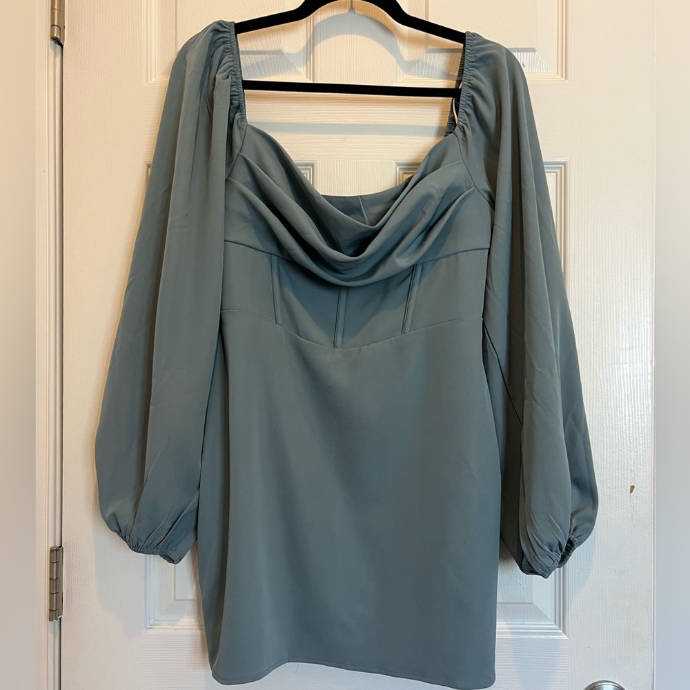 NWT Princess Polly Lillie Long Sleeve Mini Dress - Picture 3 of 14